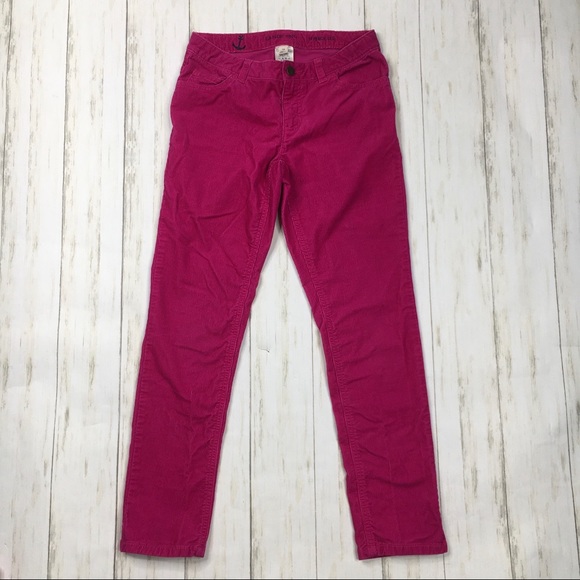 Lands End Pink Corduroy Pencil Leg Jeans - Picture 3 of 4